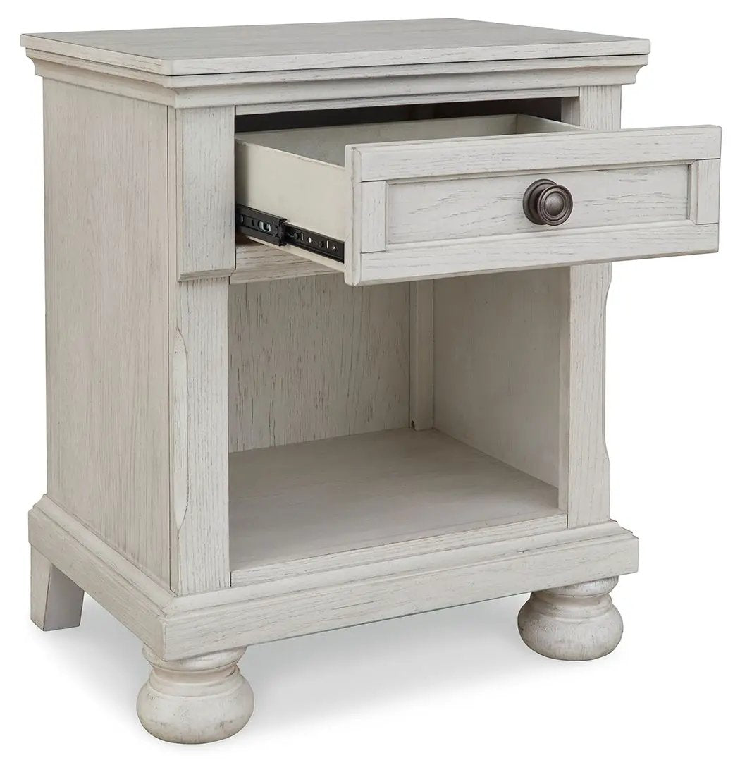 Robbinsdale - One Drawer Night Stand - Antique White by Unique Piece Furniture
