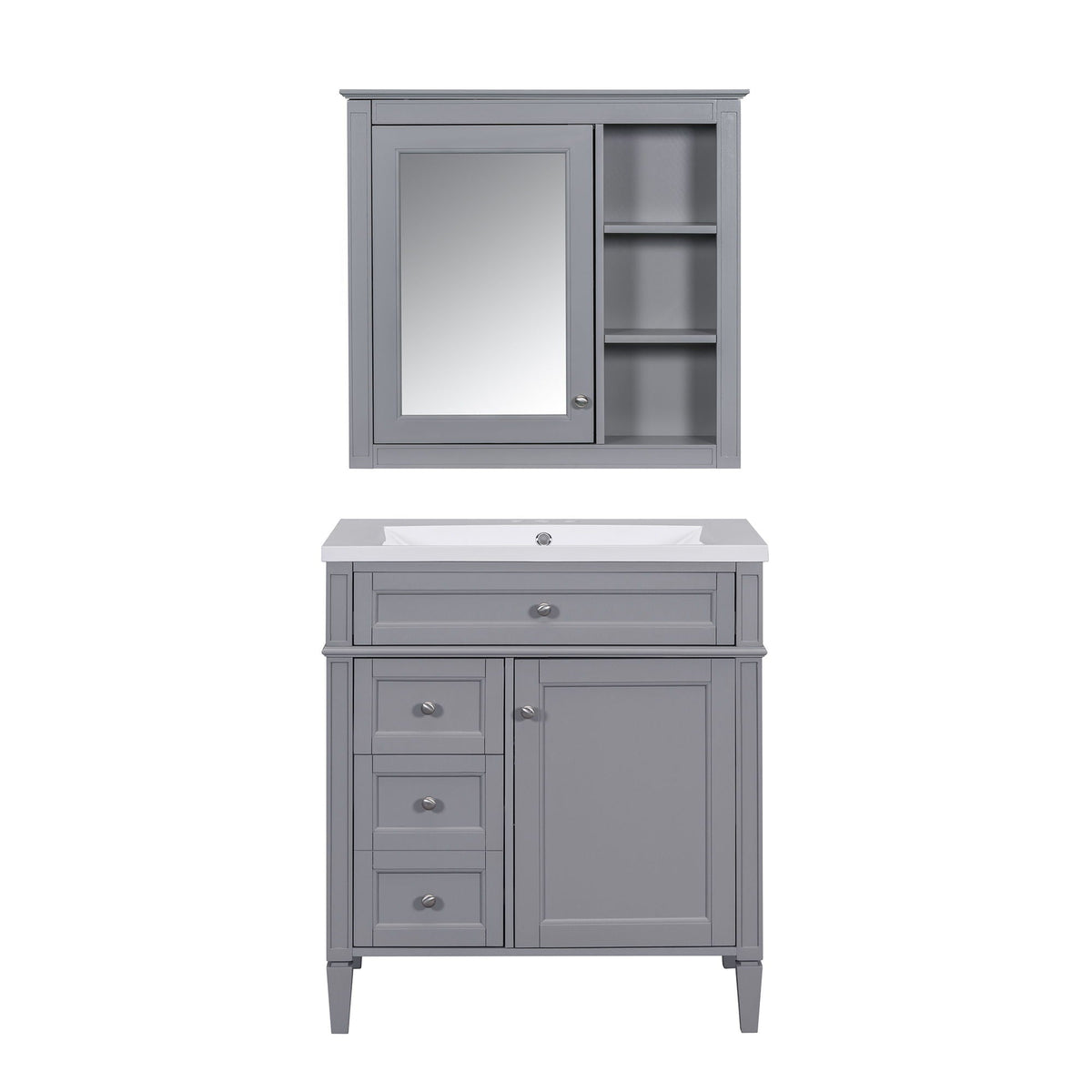 Bathroom Vanity with Medicine Cabinet and Storage - Multiple Colors, photo 2 of 20