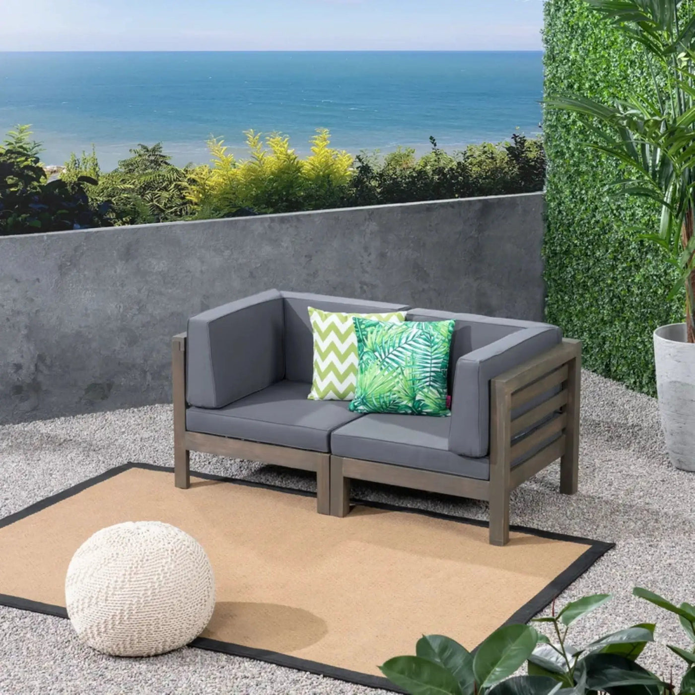 Oana - 2 Piece Loveseat Set With Water Resistant Cushions by HouseOfZazla