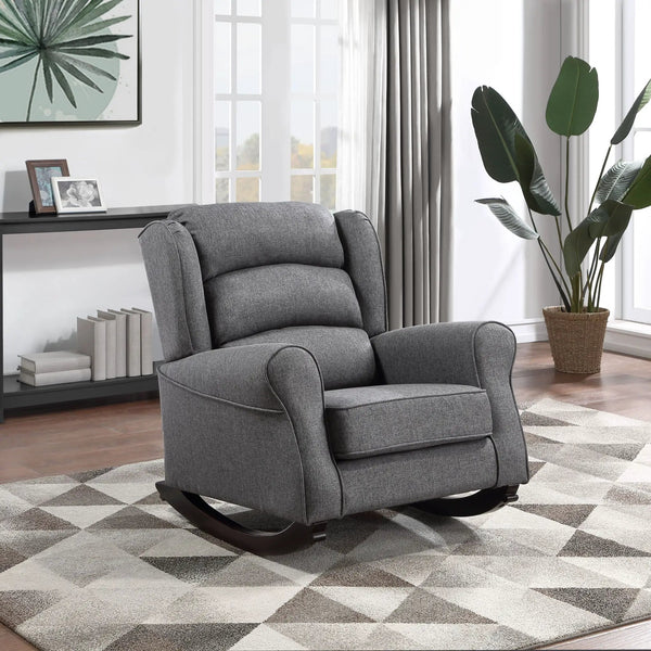 Fabien Rocking Chair in Gray