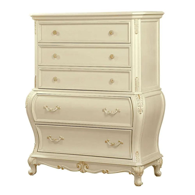 Chantelle - Chest - Pearl White Finish by Unique Piece Furniture