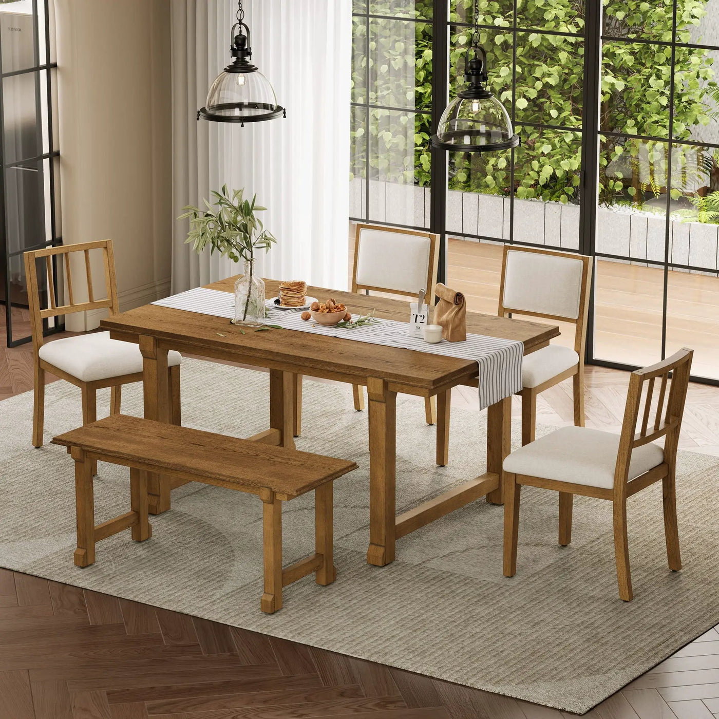 6 Piece Kitchen & Dining Room Furniture by HouseOfZazla