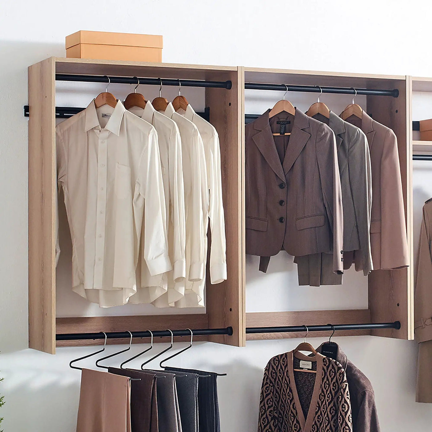 Devi - Wall Mounted Closet System & Modular Units by HouseOfZazla