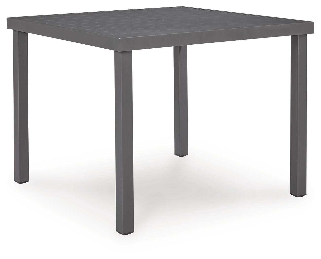 Rocky Creek - Square Dining Table With Umbrella Option - Gray by Unique Piece Furniture