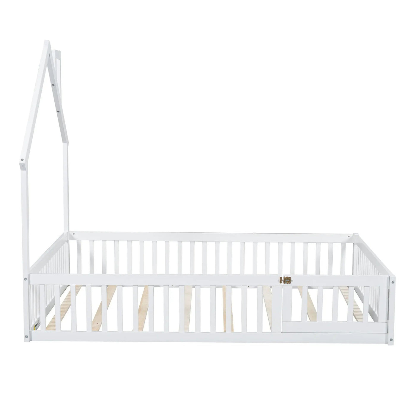 House Platform Bed With Guardrail by HouseOfZazla