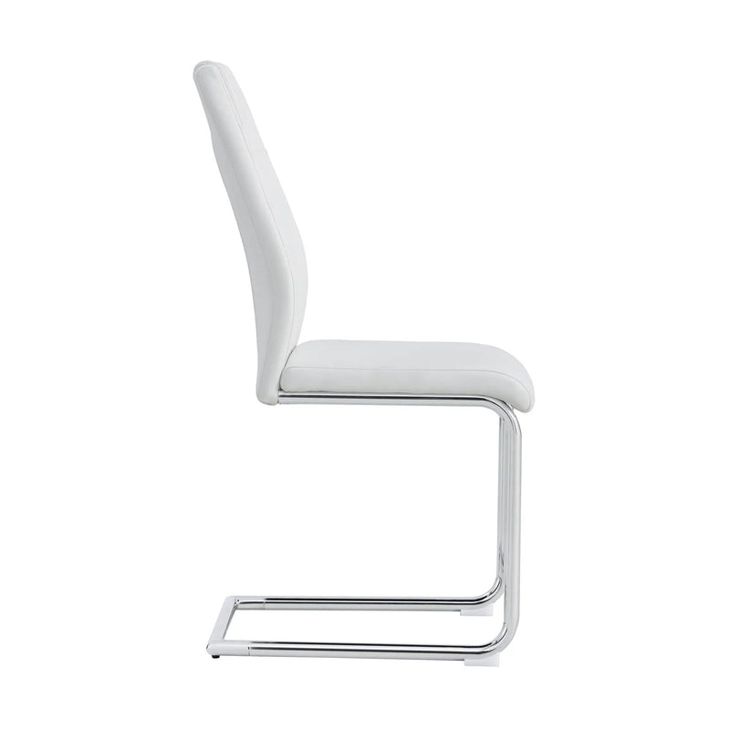 Modern Dining Chairs With Padded Seat, Metal Legs by HouseOfZazla