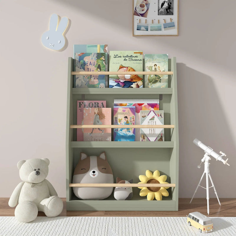 3 Tier Book Shelf, Compact Storage For Bedrooms by Unique Piece Furniture
