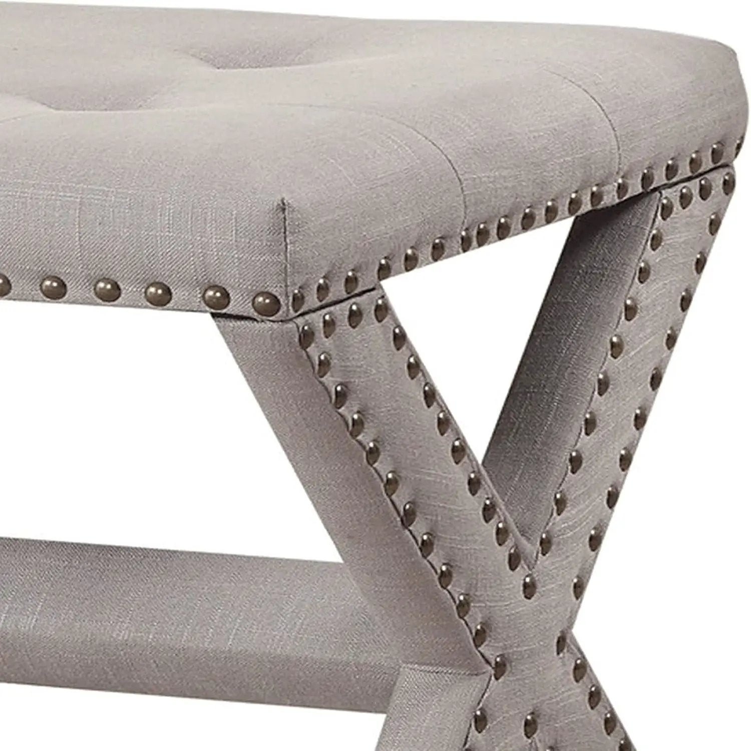 Upholstered Accent Bench With Nailhead Trim by Unique Piece Furniture