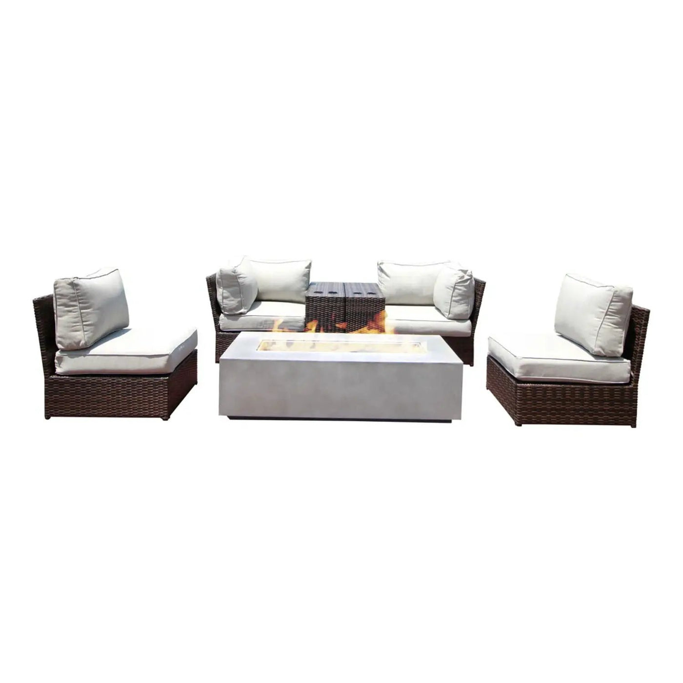 Outdoor Elegance Conversation Set With Fire Pit by HouseOfZazla