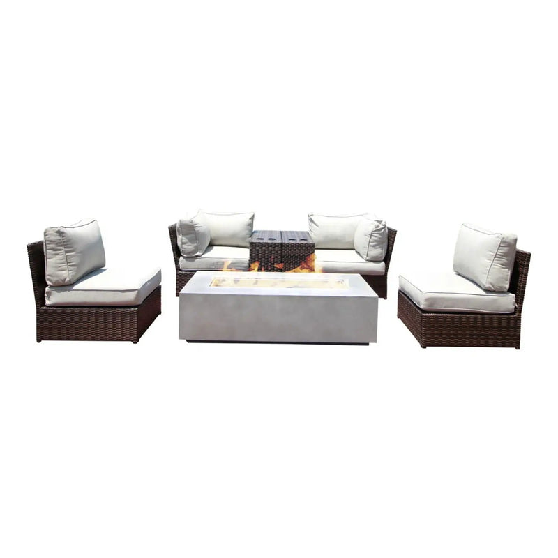 Outdoor Elegance Conversation Set With Fire Pit by HouseOfZazla