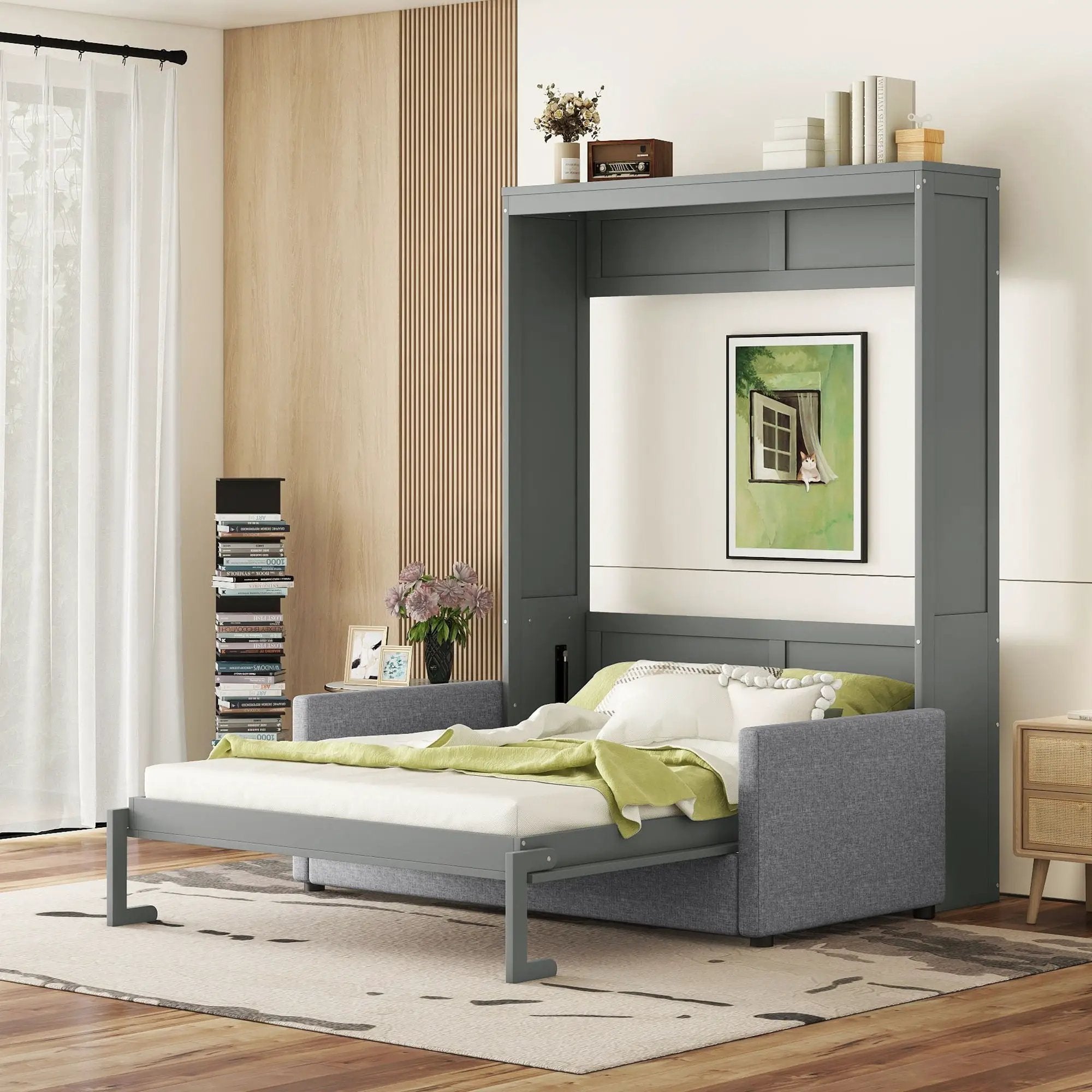 Murphy Wall Bed With Cushion by Unique Piece Furniture