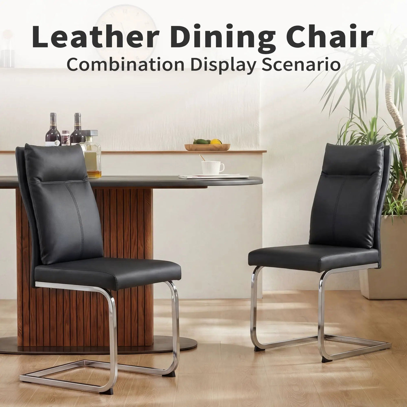 Modern Dining Chair SetWith Soft Cushion Backrest (2 Pieces) by Unique Piece Furniture