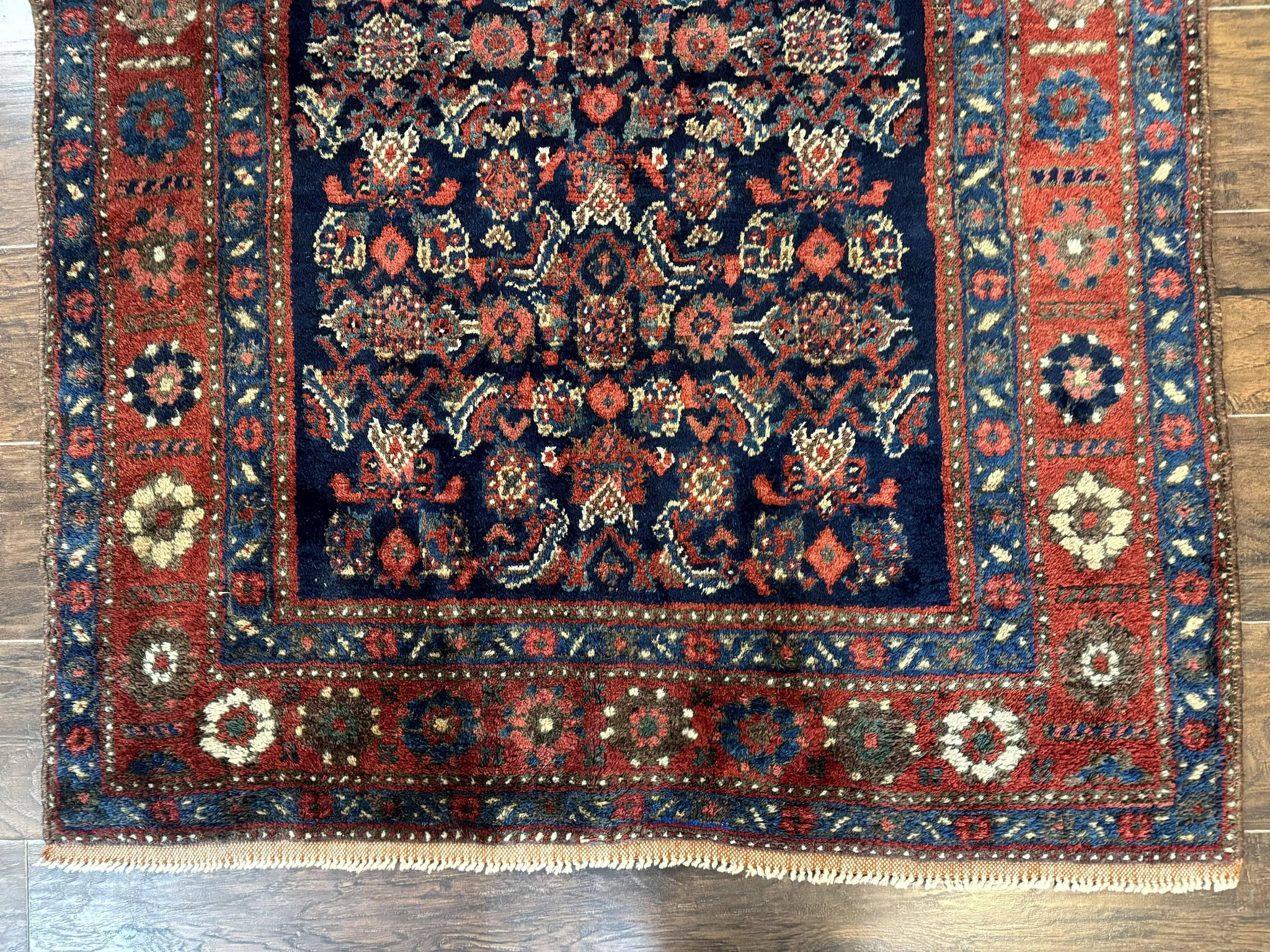 Antique Persian Tribal Rug 4x6, Kurdish Rug by Jewel Rugs