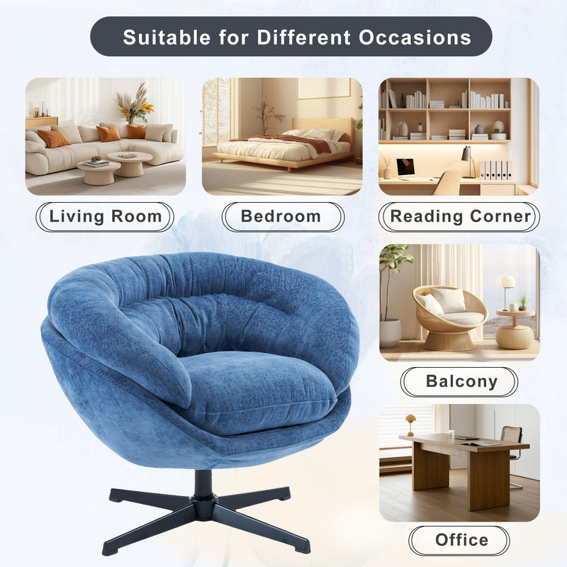 Modern Office Chair With 360 Degree Swivel by HouseOfZazla