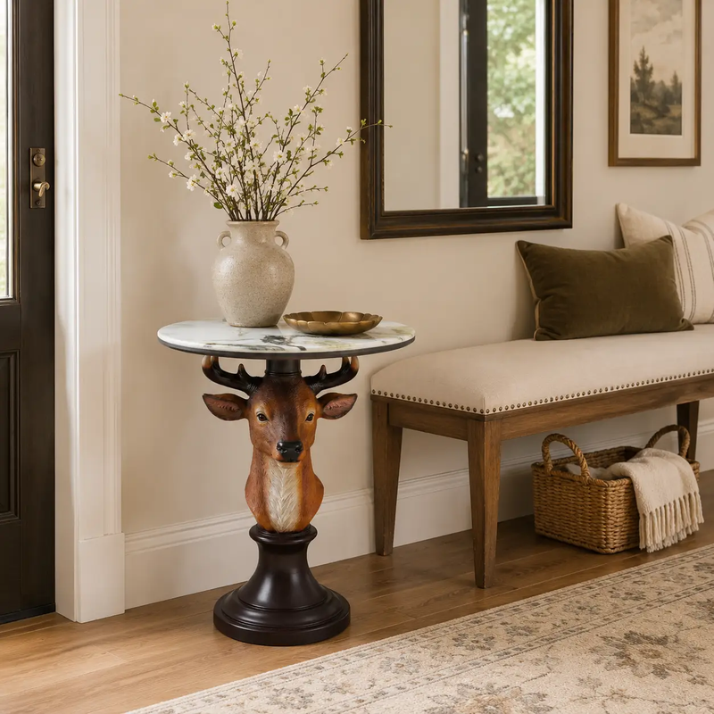 Deer Head Accent Table by HouseOfZazla
