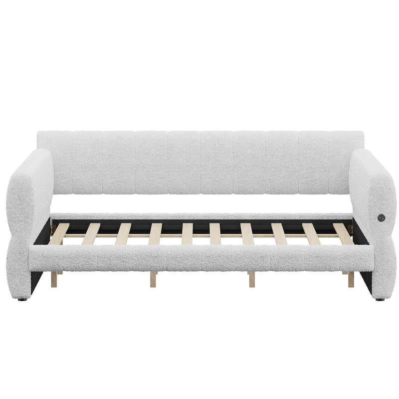 Upholstered Platform Bed With USB Charging by Unique Piece Furniture