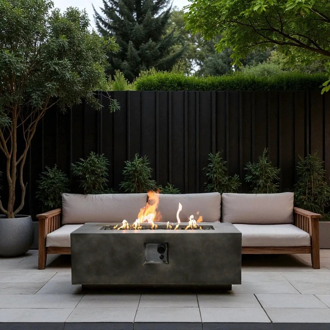 Lightweight Design Propane / Natural Gas Fire Pit Table by HouseOfZazla