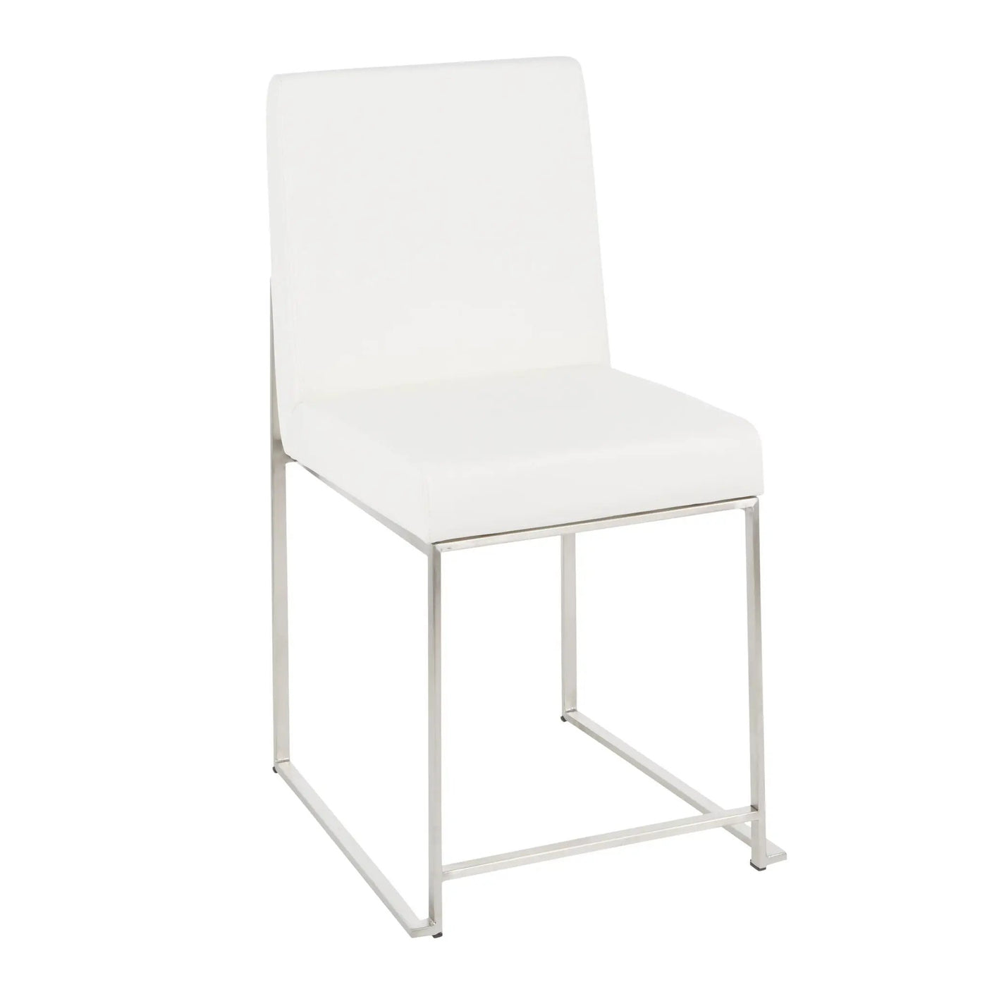 Fuji - High Back Contemporary Dining Set, Glass 5 Piece by HouseOfZazla