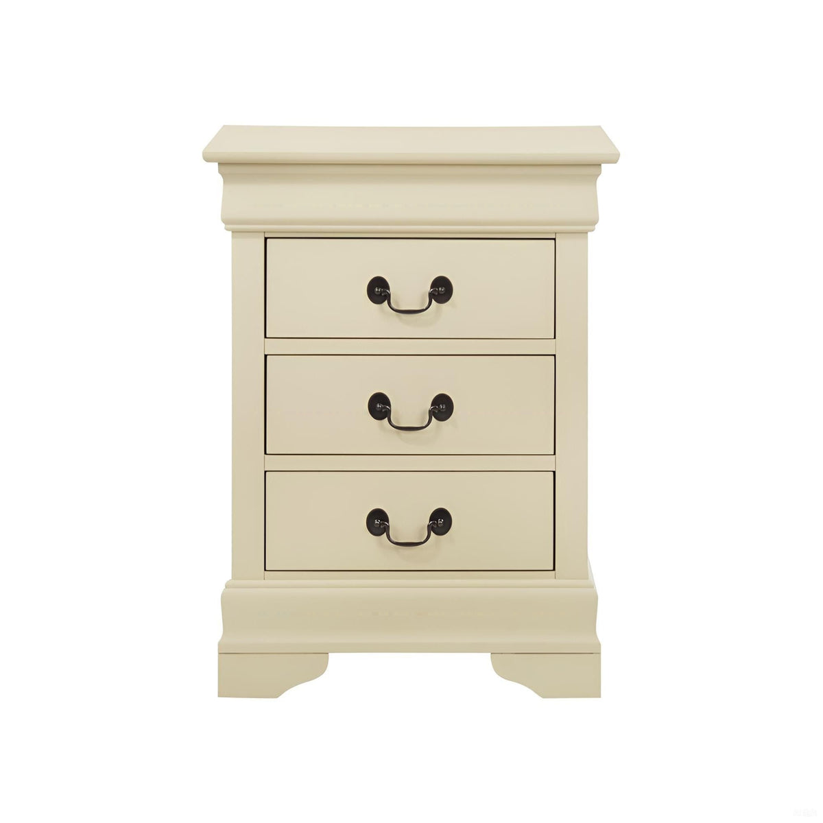 Louis Phillipe Wood Nightstand with Storage Drawers - Multiple Colors, photo 3 of 40
