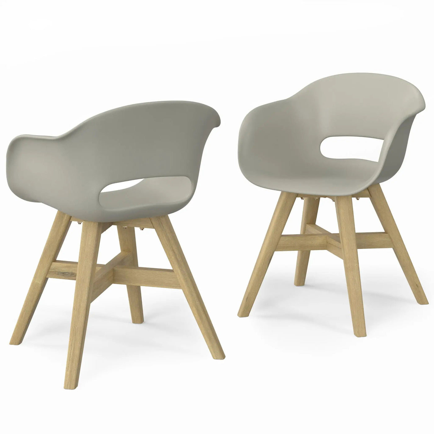 Kona - Outdoor Dining Chair In Plastic (Set of 2) by HouseOfZazla