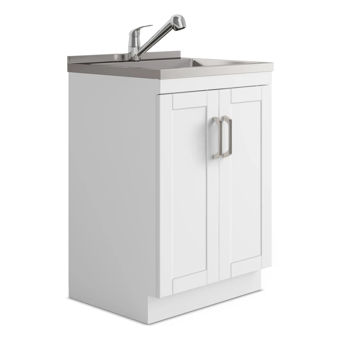 Kyle - Laundry Cabinet & Faucet And Stainless Steel Sink by HouseOfZazla