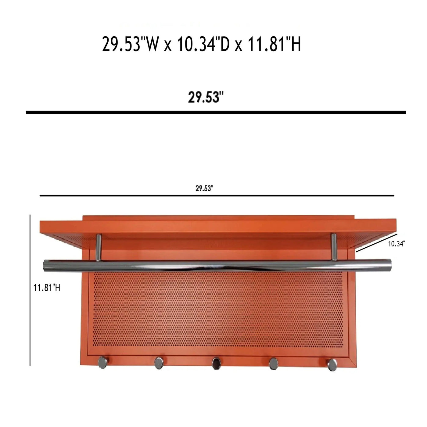 Esyspot - Hook Wall Mounted With Shelf by HouseOfZazla