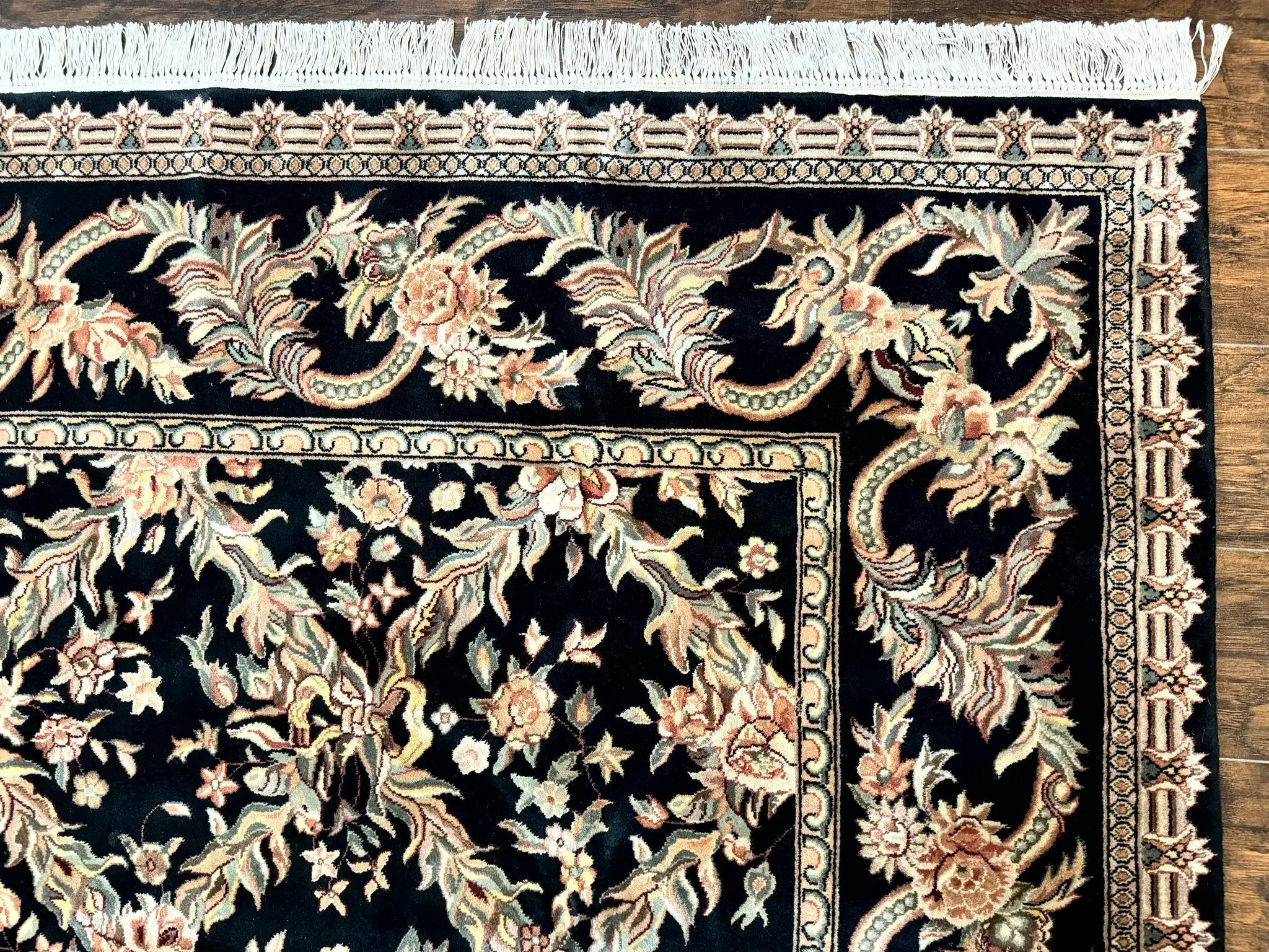 Pak Persian Rug 8x10, Black, Handmade by Jewel Rugs