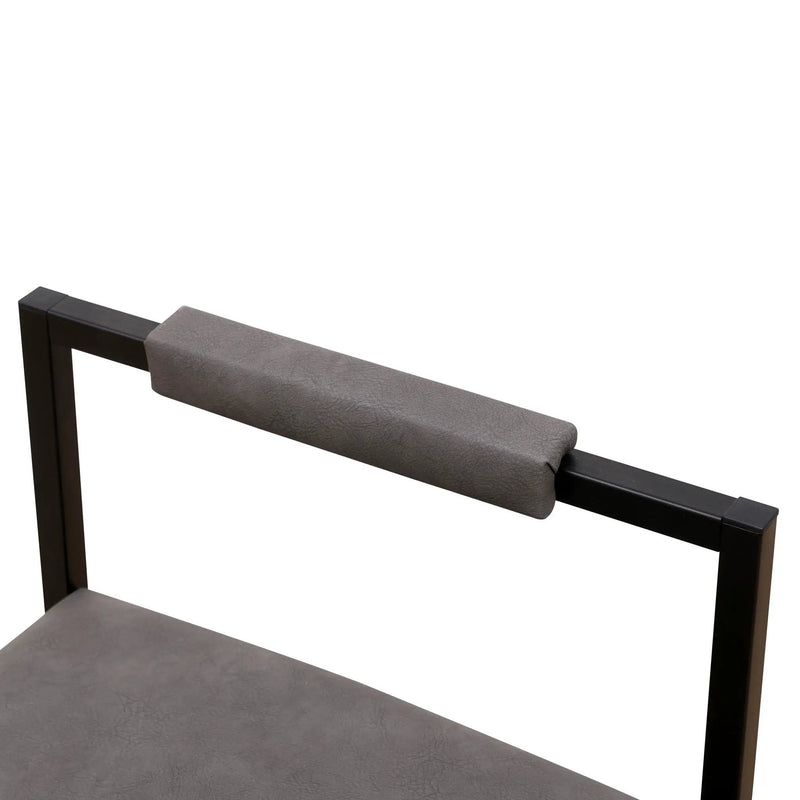 Elegant Bar Stool Set With Backrest And Footrest, Counter Height (Set of 2) by HouseOfZazla