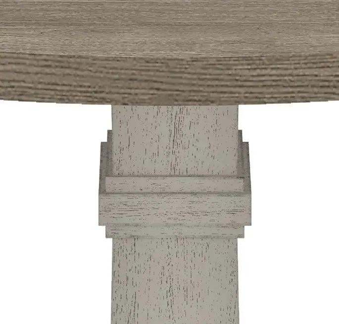 Tannen - Round Dining Table - White And Gray by Unique Piece Furniture