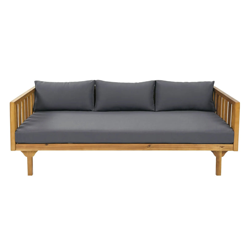 Claremont 3 Seater Daybed and Acacia Wood Patio Table by HouseOfZazla