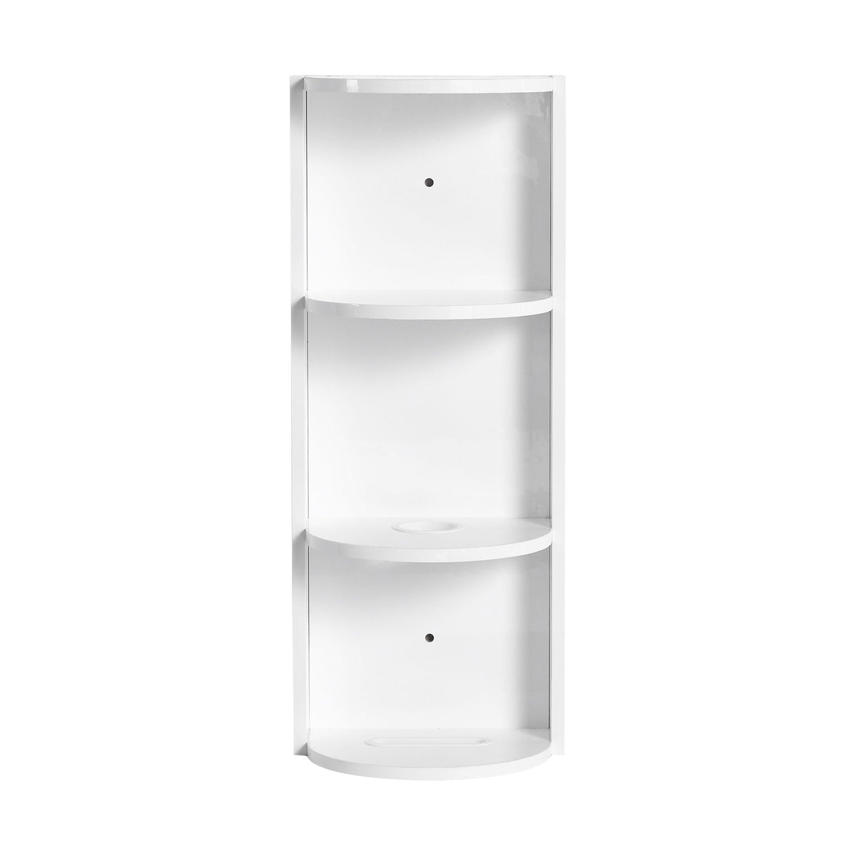 Bathroom Wall Mounted Storage Rack with Floating Design - Light Brown or White, photo 2 of 8