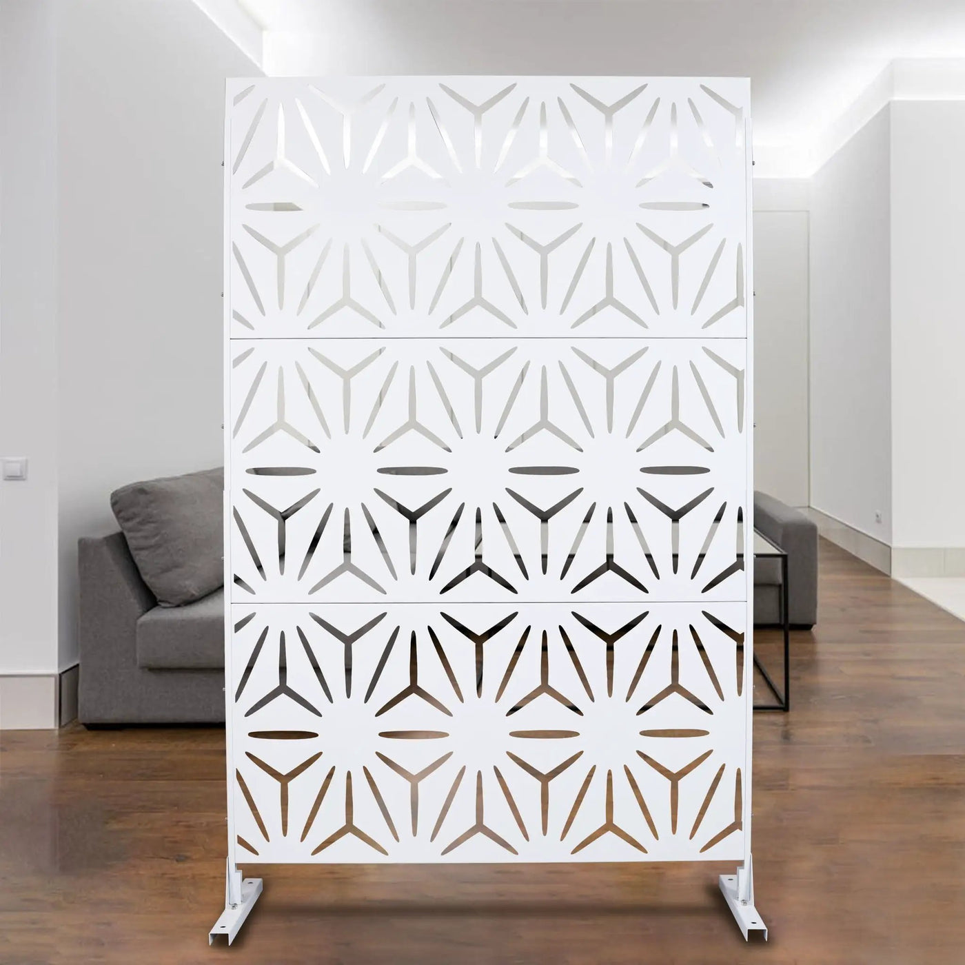 Outdoor & Indoor Metal Privacy Screen, Freestanding Decorative Panels by HouseOfZazla