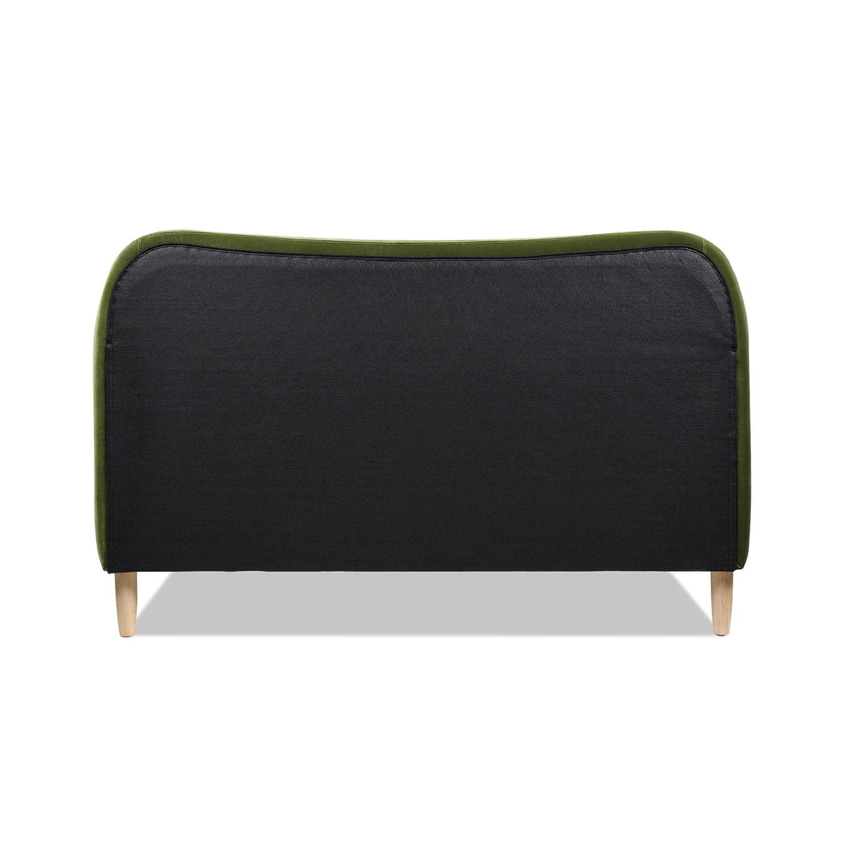 Curved Headboard Upholstered Platform Bed with Mattress Support - Black, White, Dark Green, photo 8 of 40
