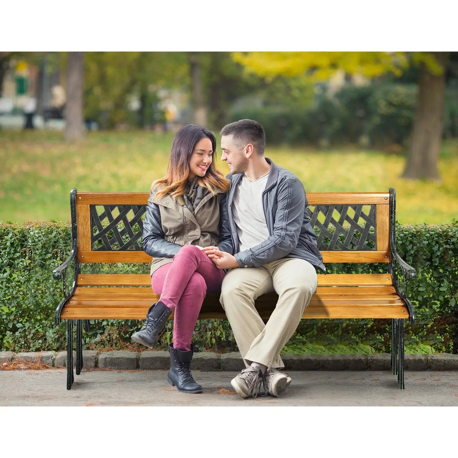 Outdoor Cast Iron Patio Bench by DirectDeals