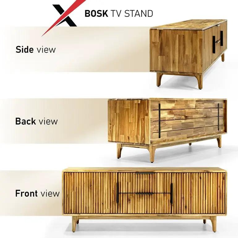 Bosk Wood Fluted TV Stand by Megsu