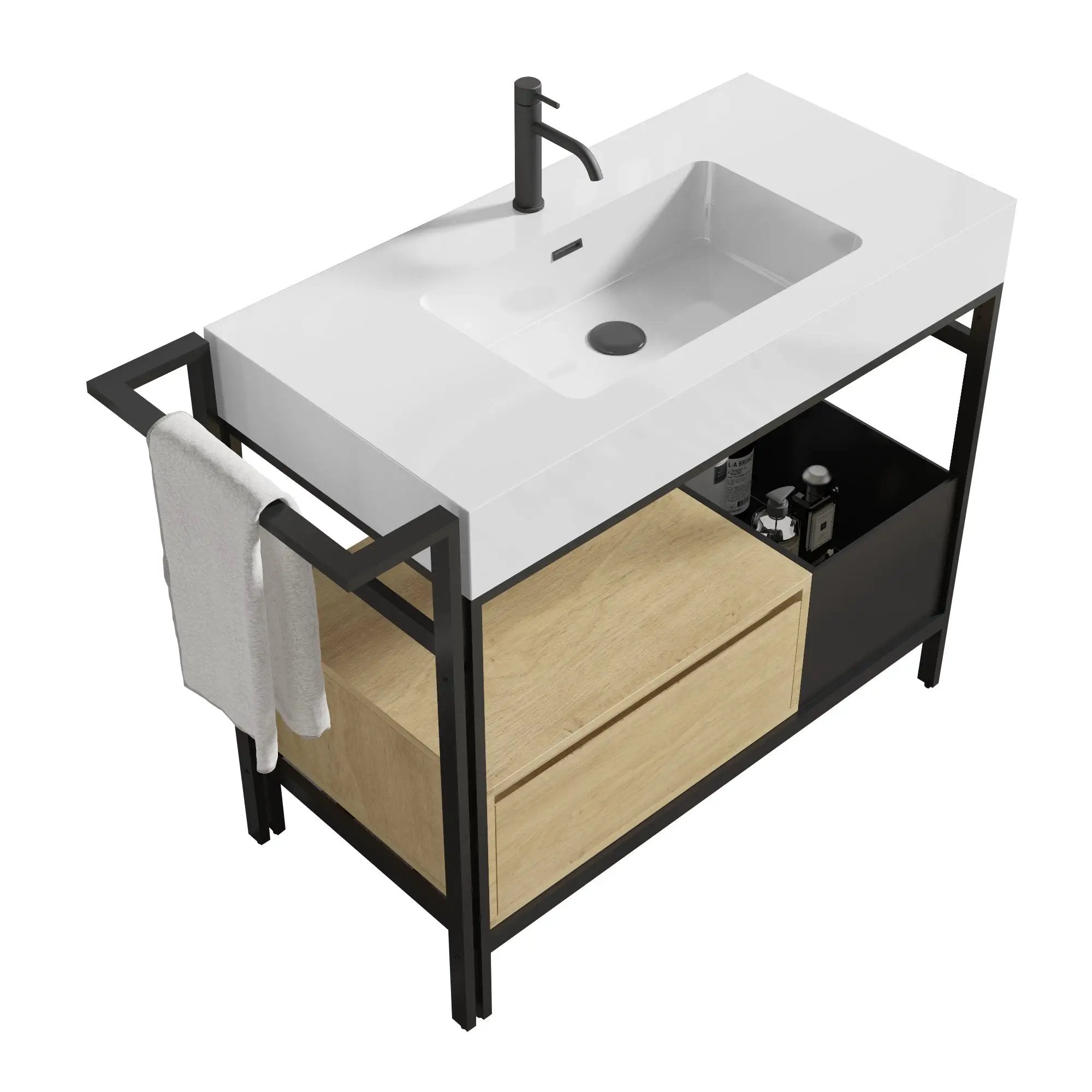 Forte 36" Industrial Style Bathroom Vanity by HouseOfZazla