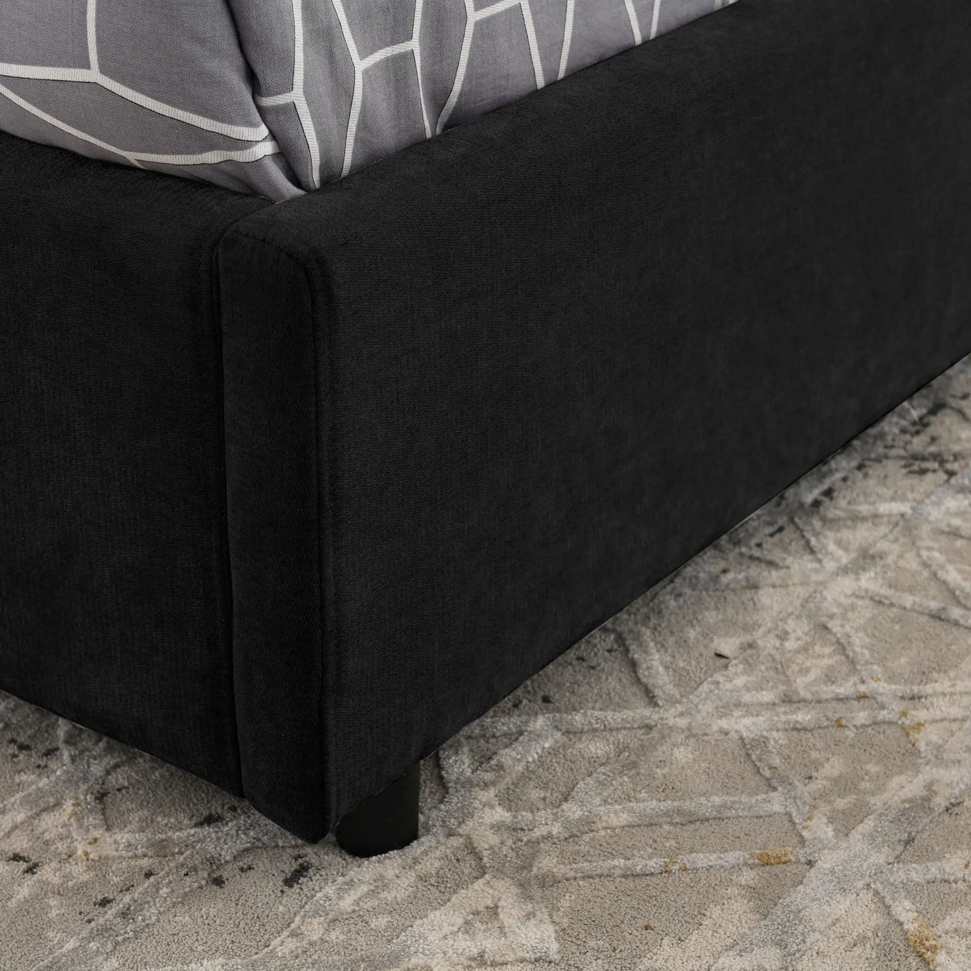 Storage Upholstered Hydraulic Platform Bed With Integrated Headboard by HouseOfZazla