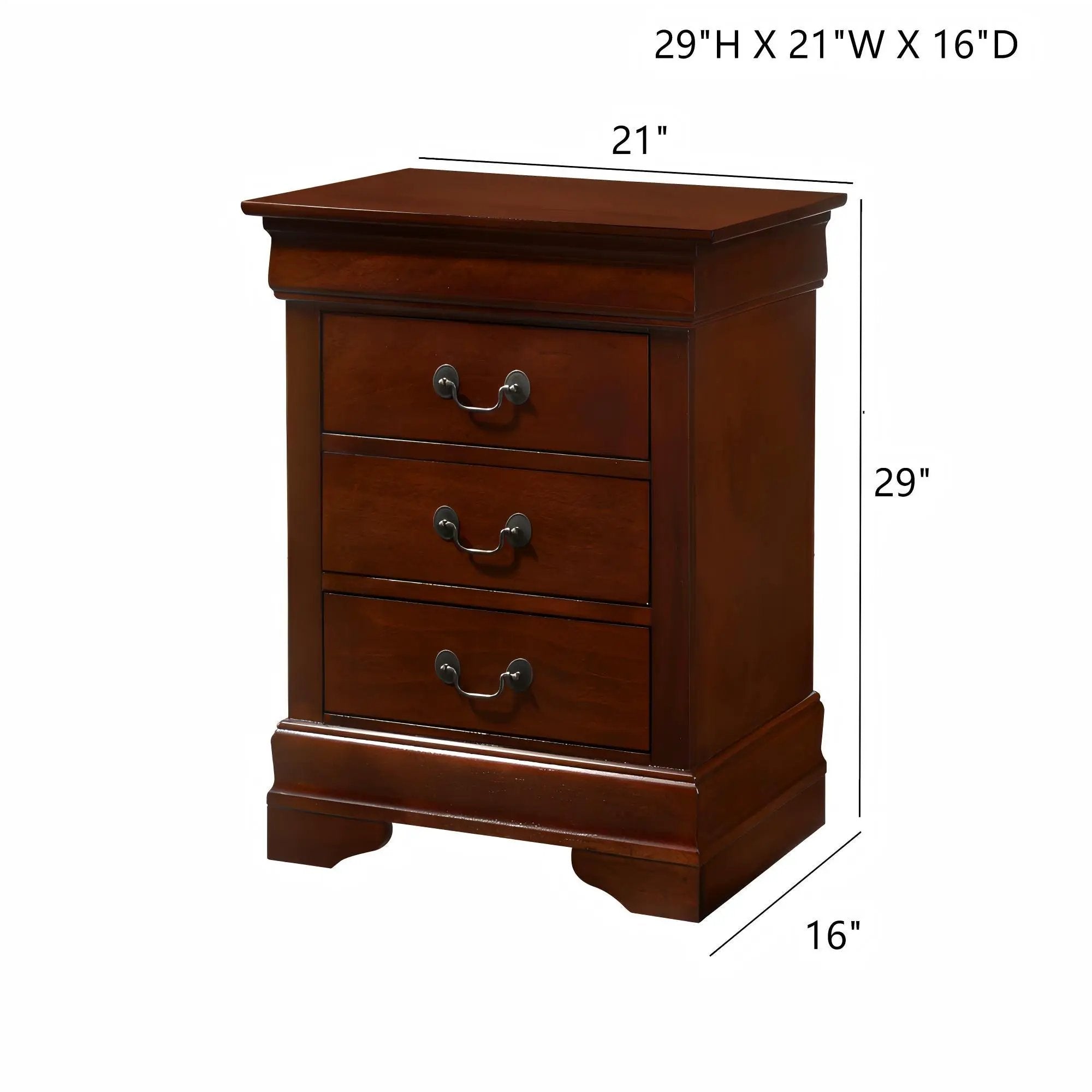 Louis Phillipe - Nightstand - Wood by Unique Piece Furniture