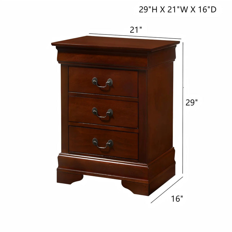Louis Phillipe - Nightstand - Wood by Unique Piece Furniture