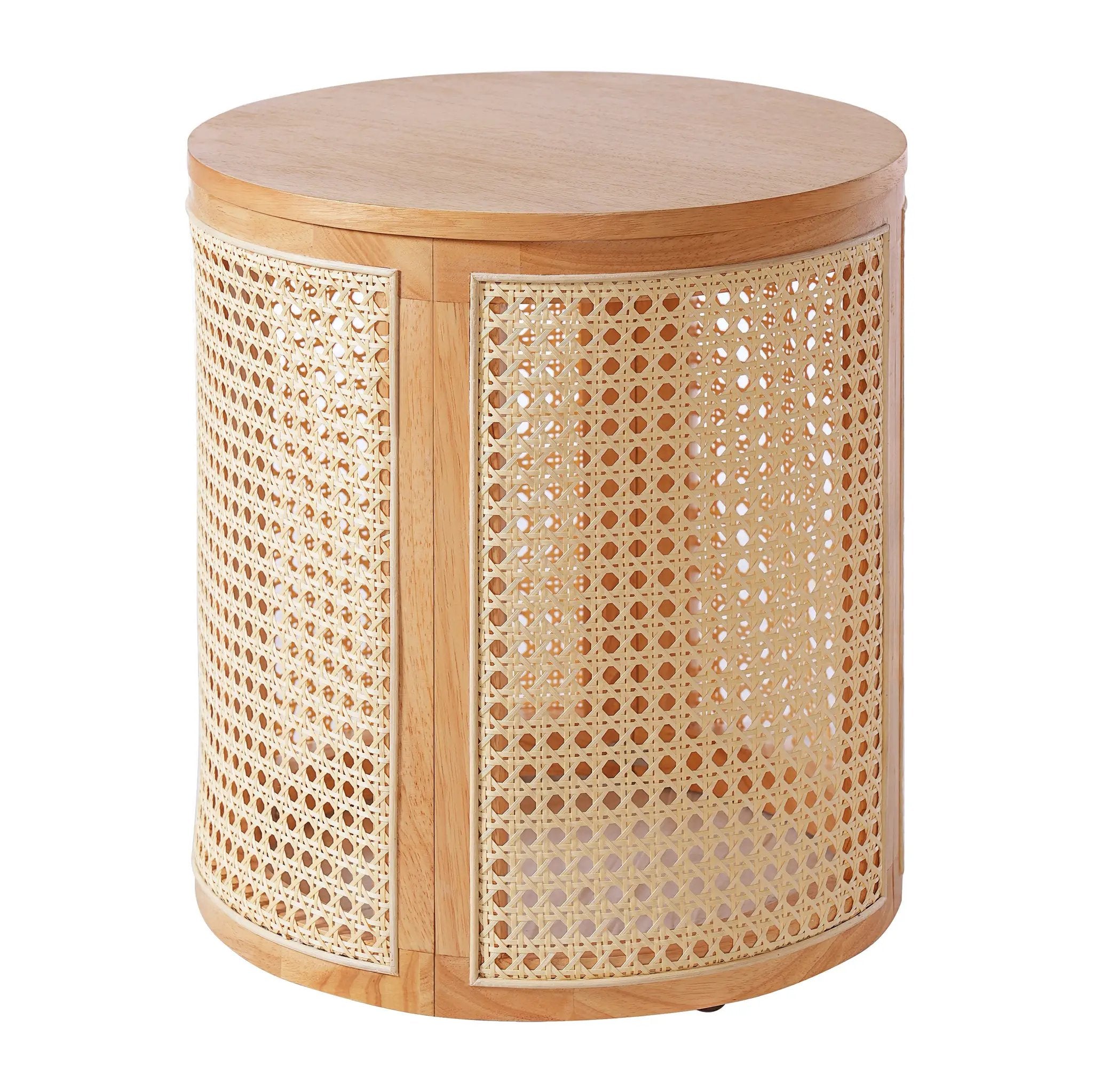 Rubber Solid Wood Side Table by BLAKHOM