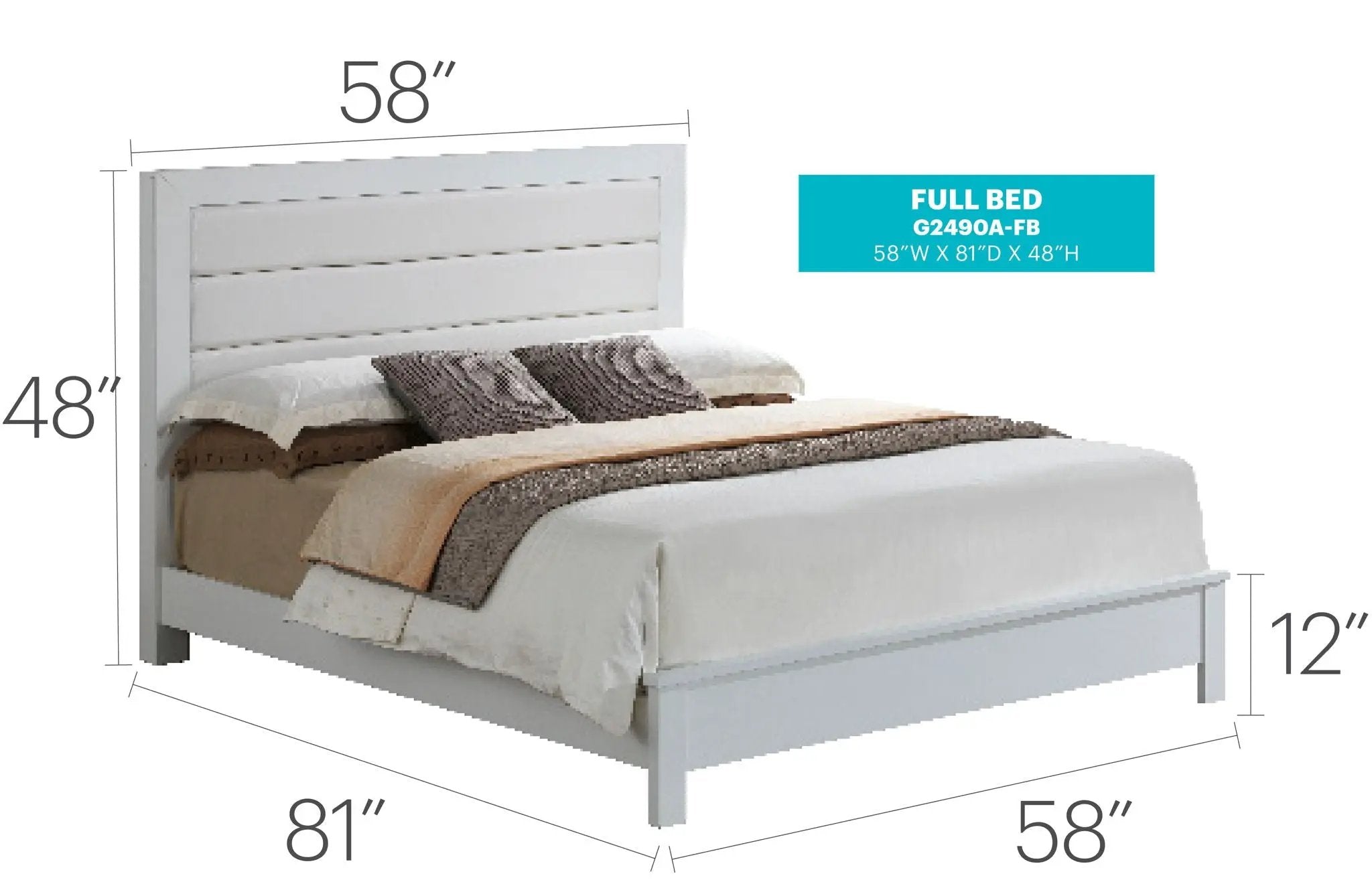 Transitional Modern Design Bed by Unique Piece Furniture