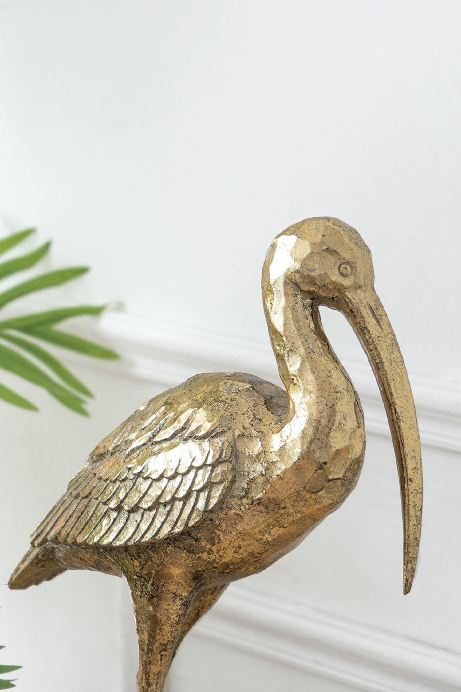 10x15.9x3.7" Standing Crane Figurine by HouseOfZazla
