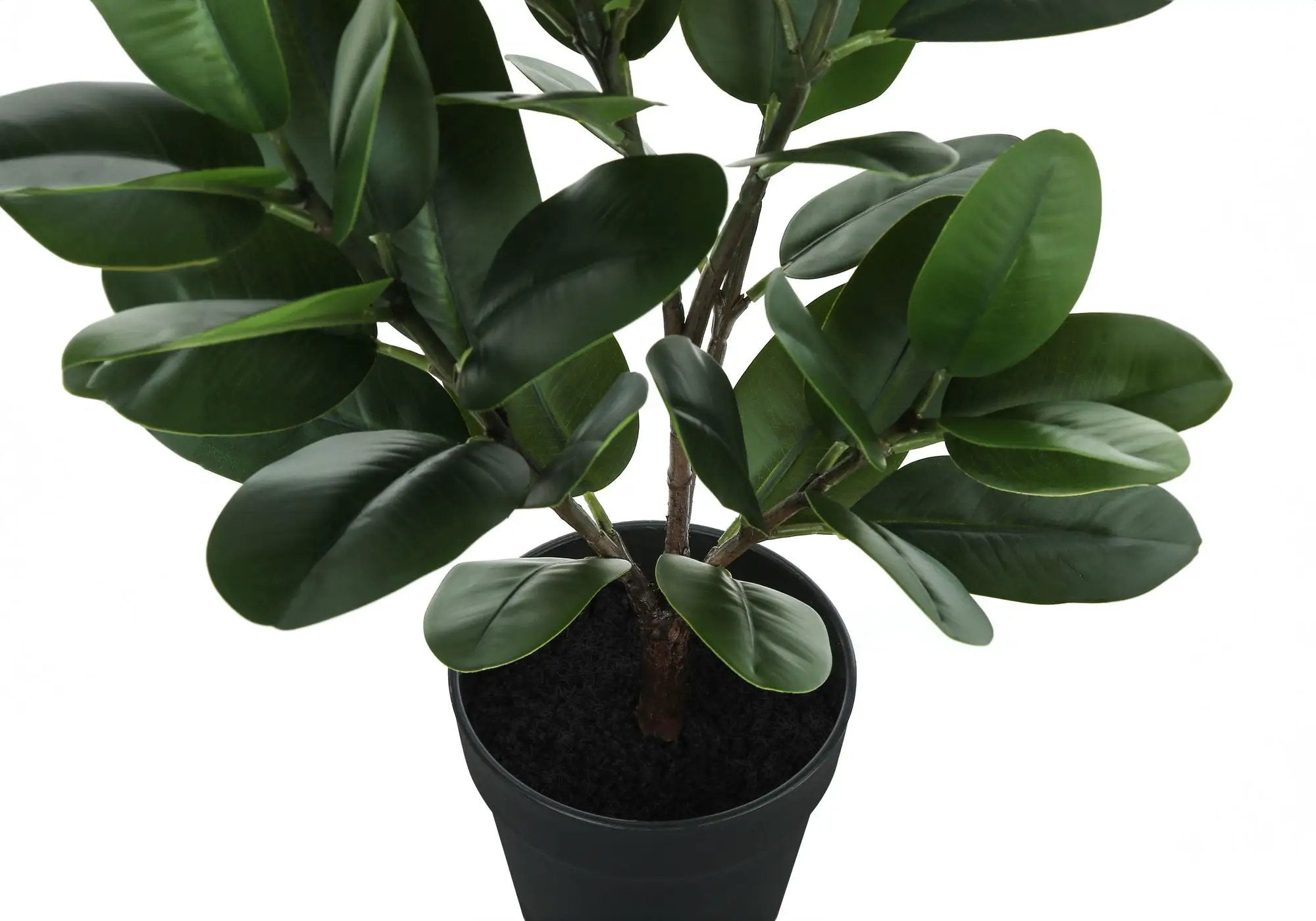28" Tall, Artificial Plant, Garcinia Tree, Indoor, Faux, Fake, Floor, Greenery, Potted, Real Touch, Decorative - Green / Black by Unique Piece Furniture