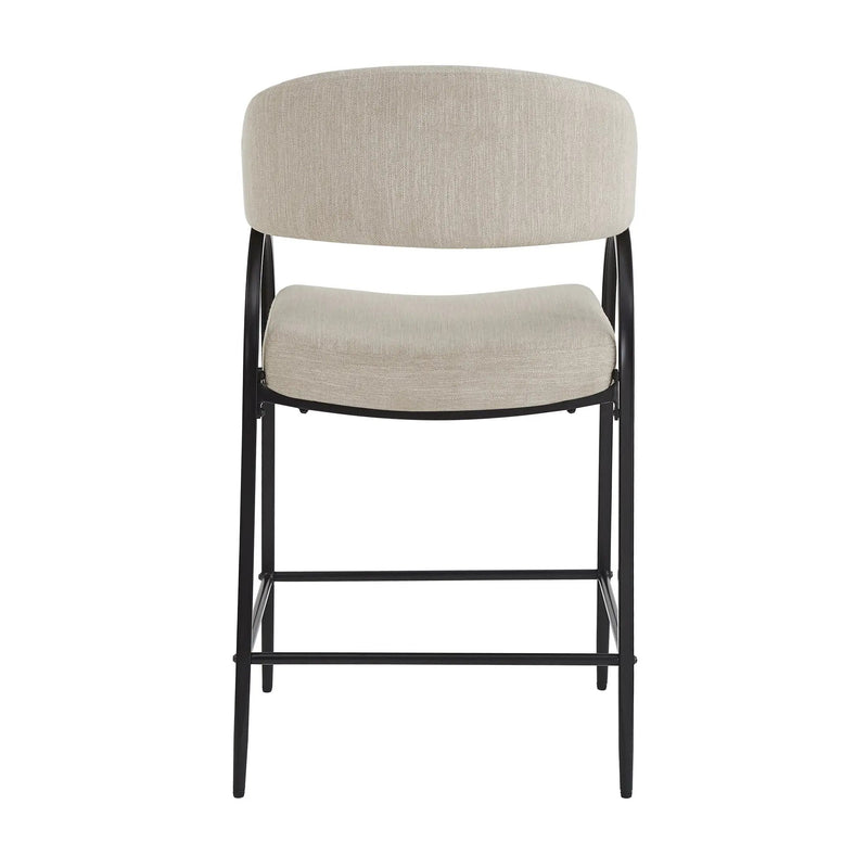 25'' Seat Height Modern Fabric Bar Stools with Back by HouseOfZazla