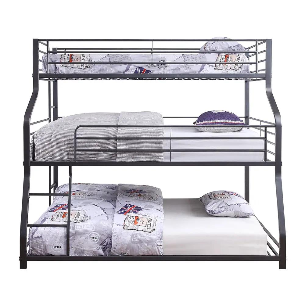 Caius II - Twin Over Full/Queen Bunk Bed - Gunmetal by Unique Piece Furniture