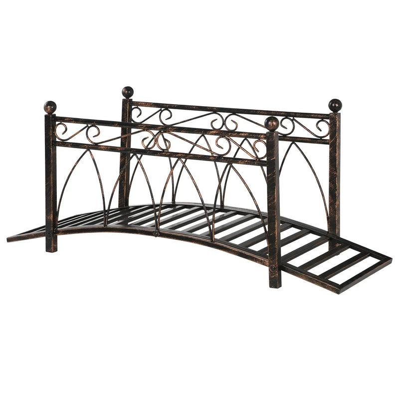 Outsunny Metal Arch Zen Garden Bridge by HouseOfZazla