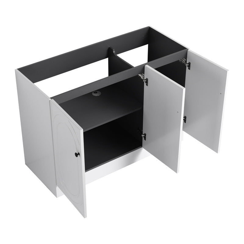 Modern Freestanding Bathroom Vanity With Soft Close Cabinet Doors by HouseOfZazla