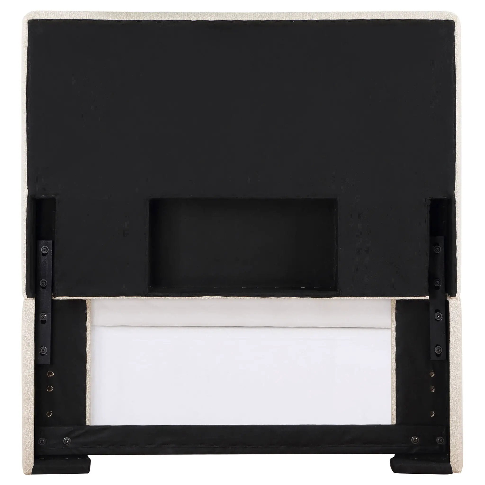 Kosmo Upholstered Twin Panel Headboard Sand by Unique Piece Furniture