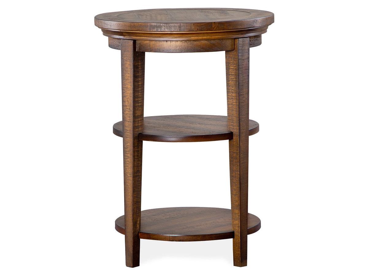 Bay Creek - Round Accent End Table - Toasted Nutmeg, photo 2 of 5