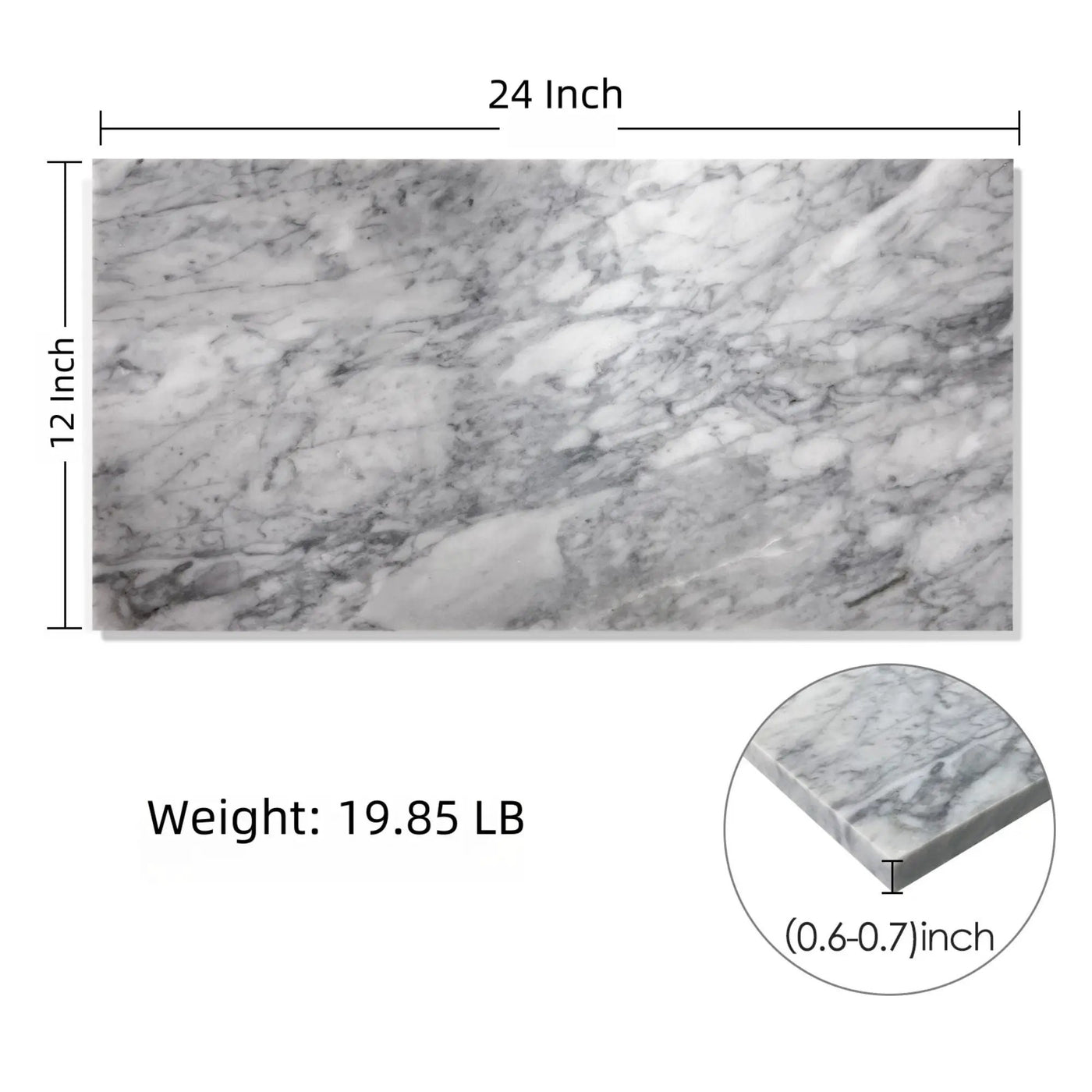 Natural Marble Polished Tile For Wall And Floor (Set of 4) by HouseOfZazla